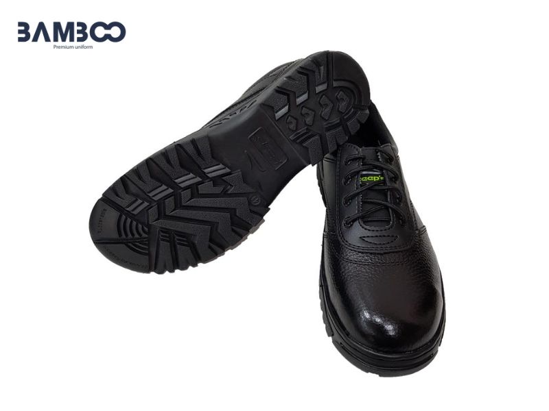 Bamboo Uniform cung cấp giày bảo hộ lao động công nhân đen cao cấp
