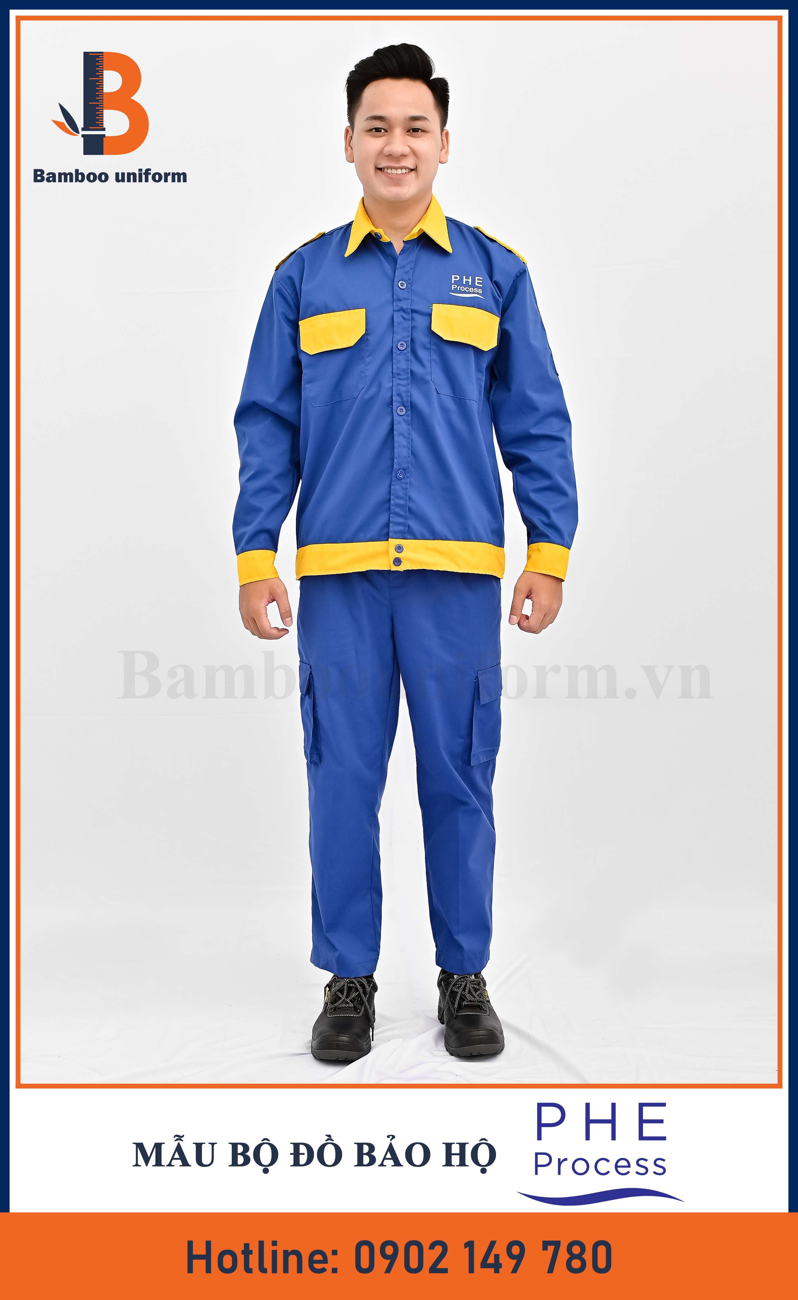 Mẫu Bộ Đồ Bảo Hộ Công Ty PHE Process - Bamboo Uniform