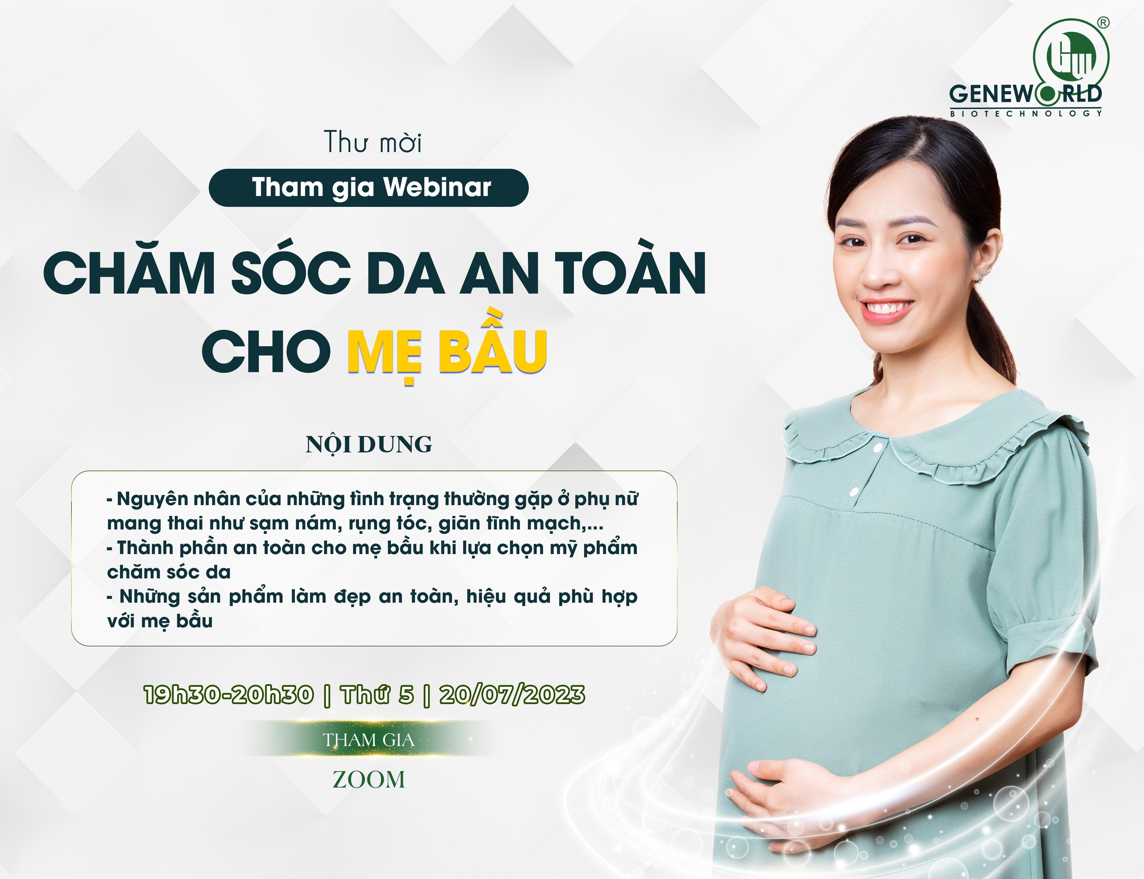 KHÓA HỌC NÂNG CAO CHO SPA/TMV: CHUYÊN ĐỀ CHĂM SÓC DA MẸ BẦU