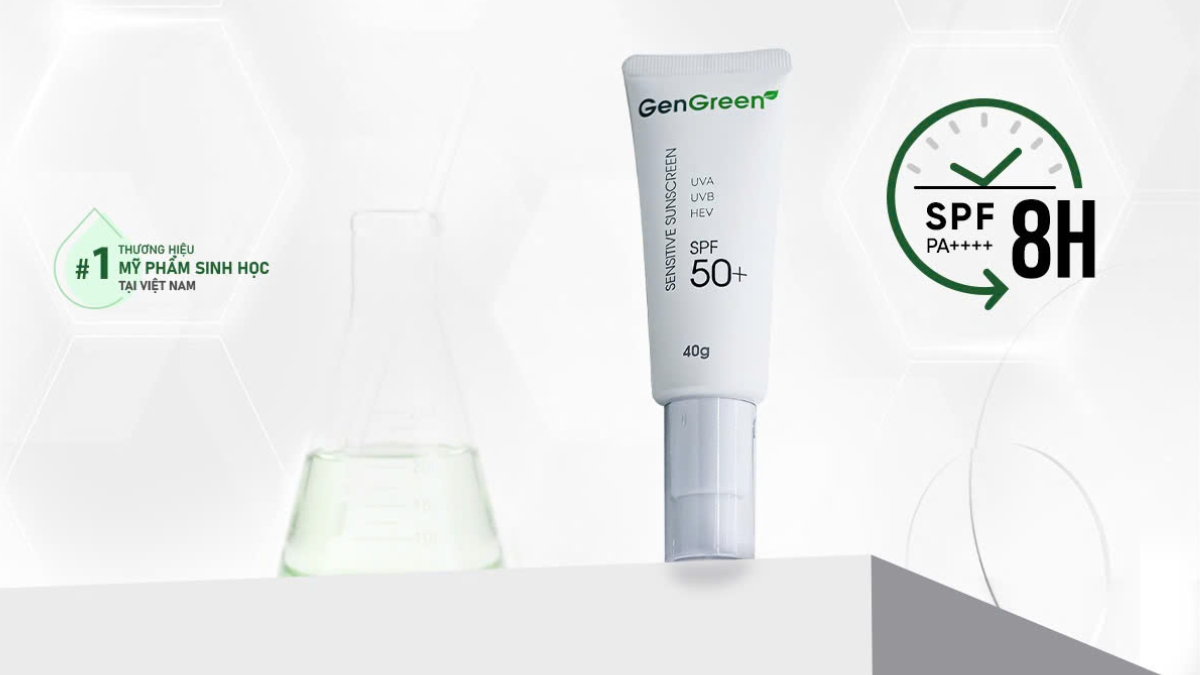 Sensitive Sunscreen - TOP 1 kem chống nắng 50+ bảo vệ da ưu việt