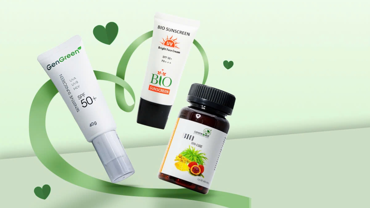 So sánh các loại kem chống nắng của thương hiệu mỹ phẩm sinh học Geneworld