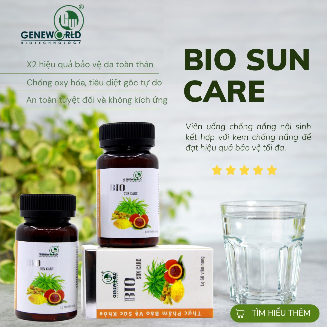Review viên uống chống Bio Sun Care: Tác dụng, thành phần và cách sử dụng