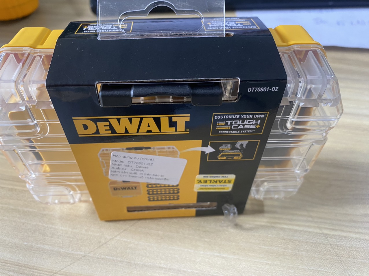 Tolxh #DT70801 Boîte De Rangement Pour Pièces #DT70801-QZ NA028801 150 X 95 X 45 Mm N548681 Pièces De Rechange Durables De Qualité Pour Dewalt