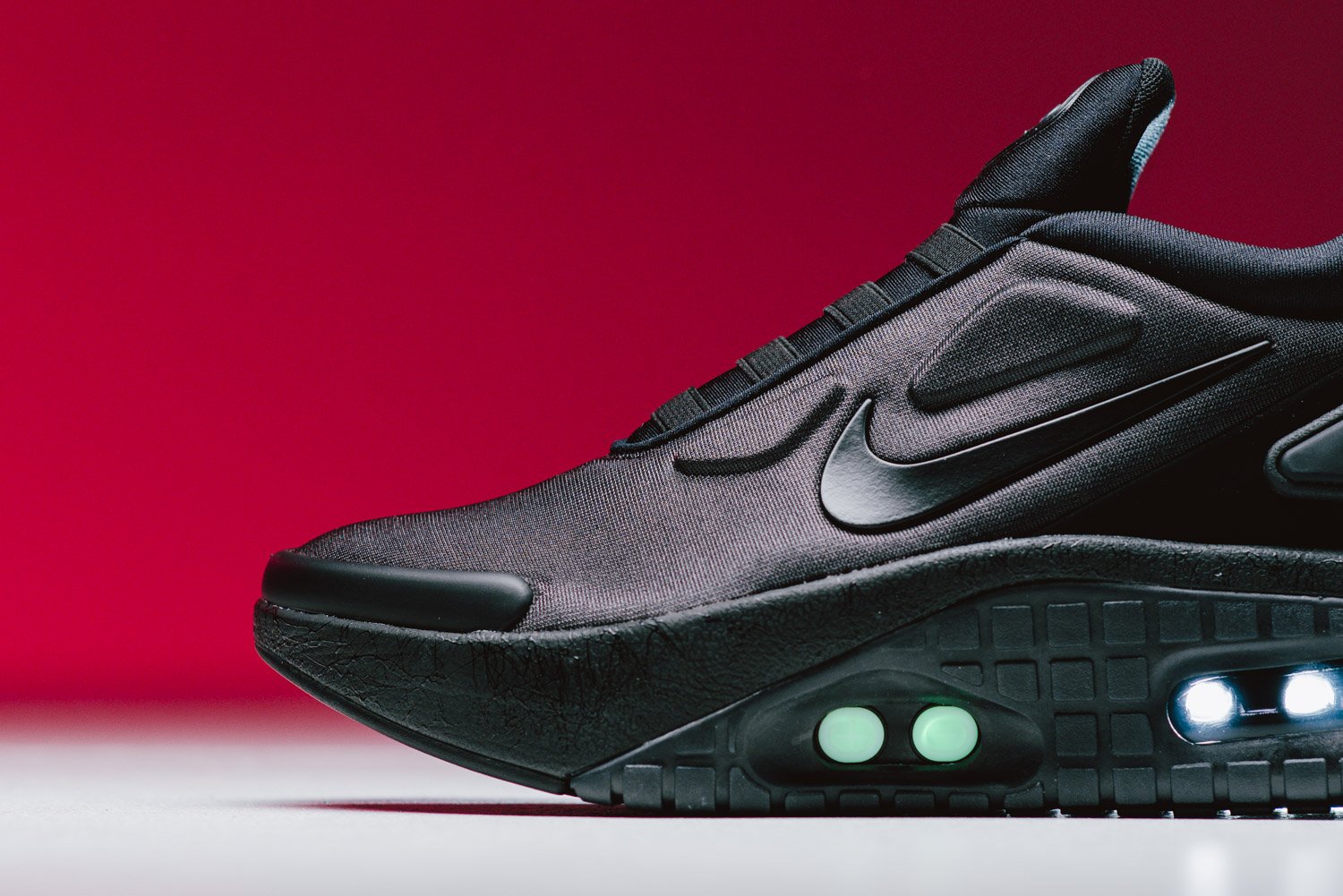 nike adapt auto max triple black mens sneakers