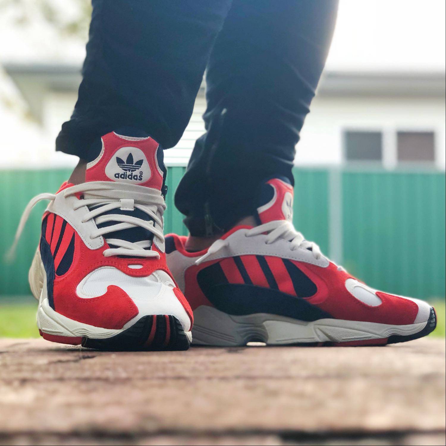 adidas red yung 1 trainers