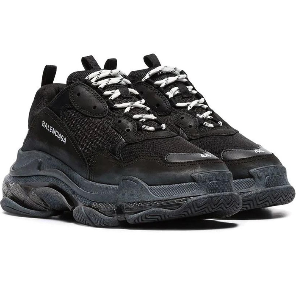balenciaga clear sole black