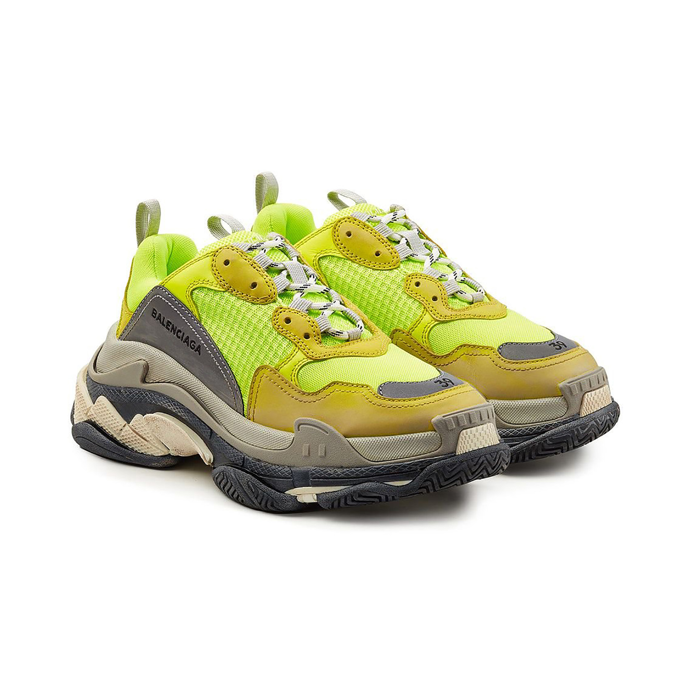 neon triple s balenciaga