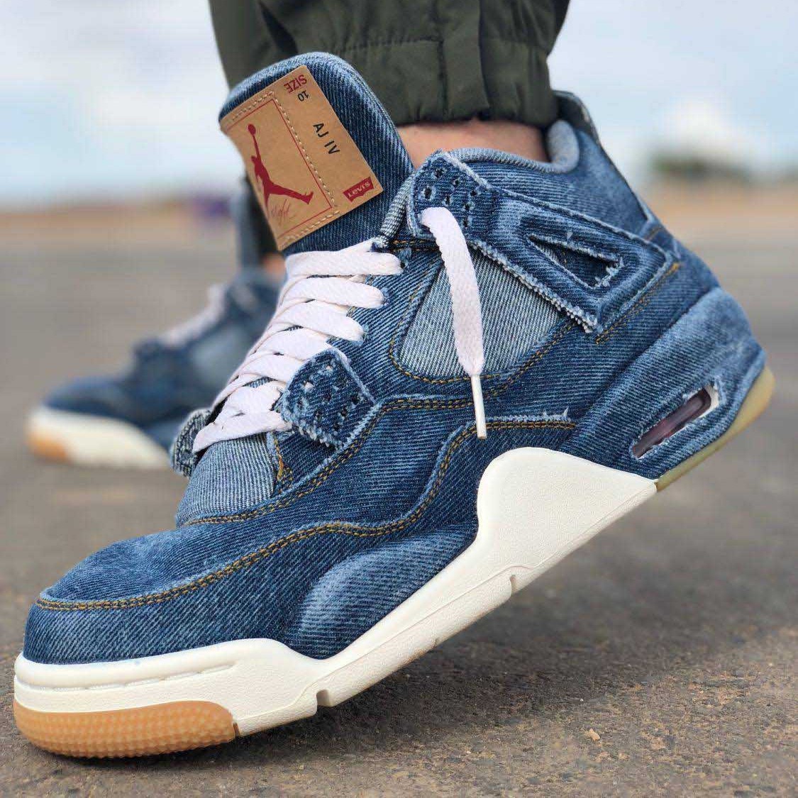 Levi's x Jordan 4 Retro 'Blue Denim' | Duyet Fashion