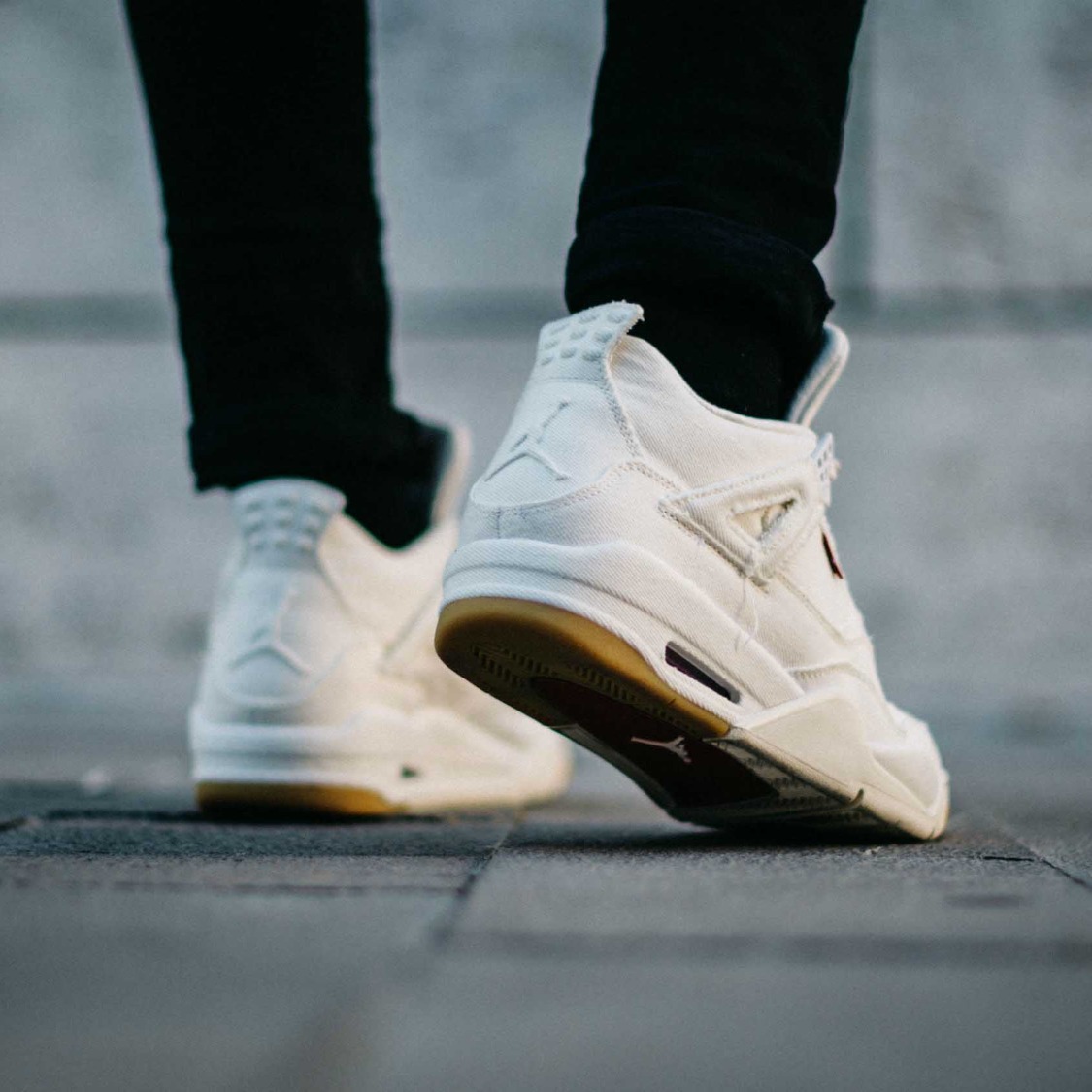 air jordan 4 levis white