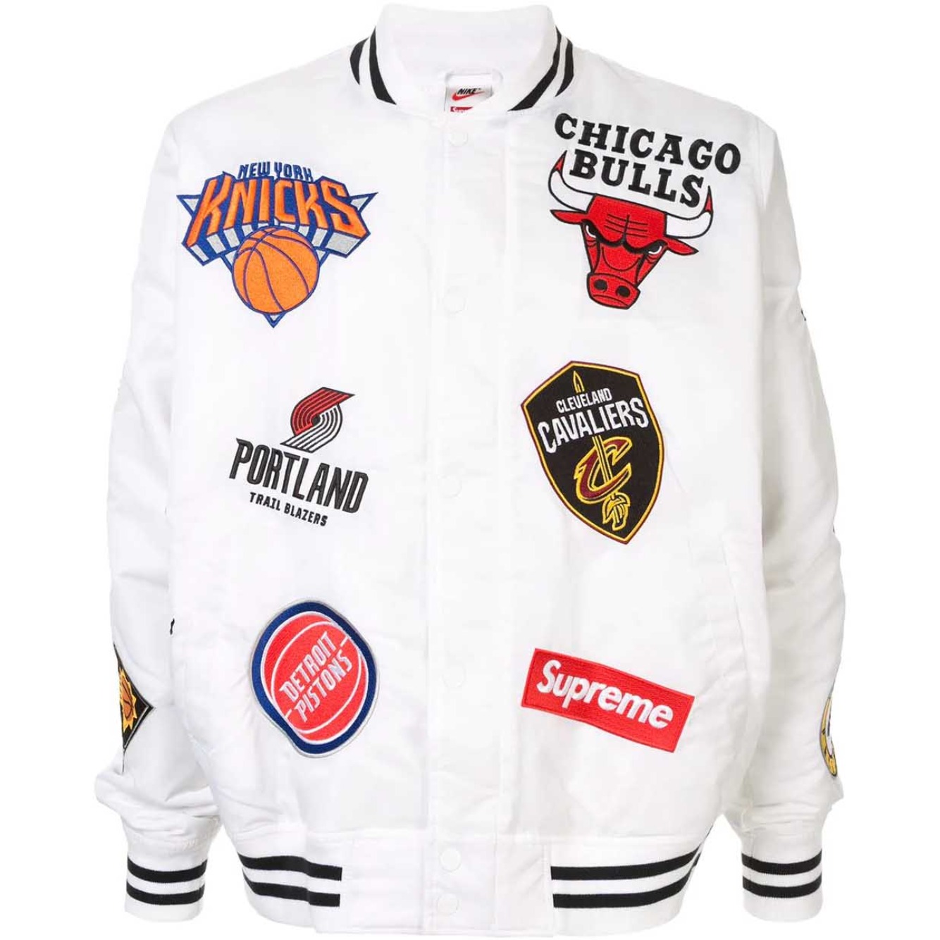 Supreme Nike/NBA Teams Jacket 'White' | Duyet Fashion
