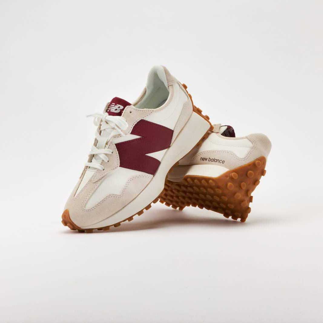 New Balance 327 'White Dark Red' Duyet Fashion