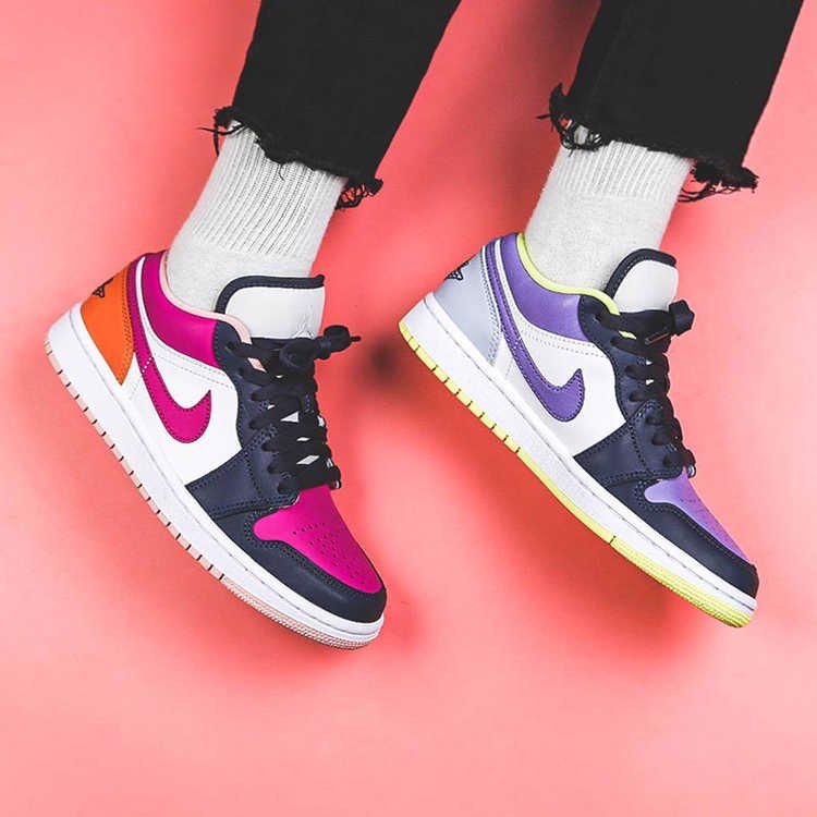 Jordan 1 Low SE 'Mismatched - Purple Magenta' | Duyet Fashion