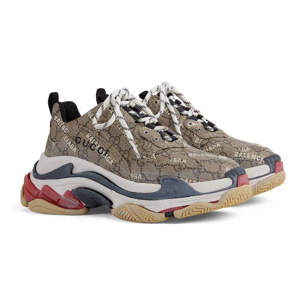 BALENCIAGA Ft GUCCI TRIPLE S Womens Fashion Footwear Sneakers on  Carousell