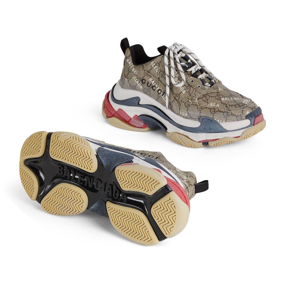 Gucci X Balenciaga Triple S Sneakers Collab Mens Fashion Footwear  Sneakers on Carousell