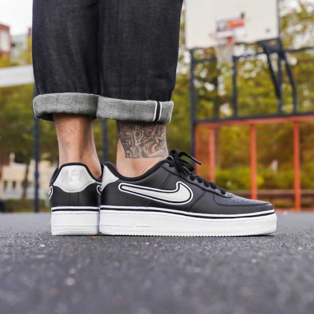 Giay Nike AF1 NBA HOT Black Duyet Fashion