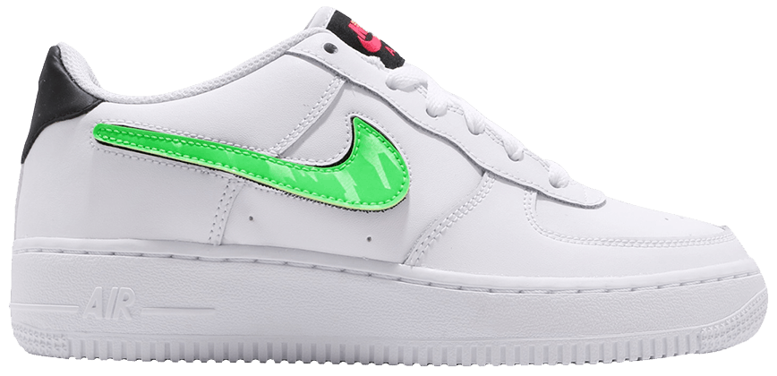 nike air force with green tick