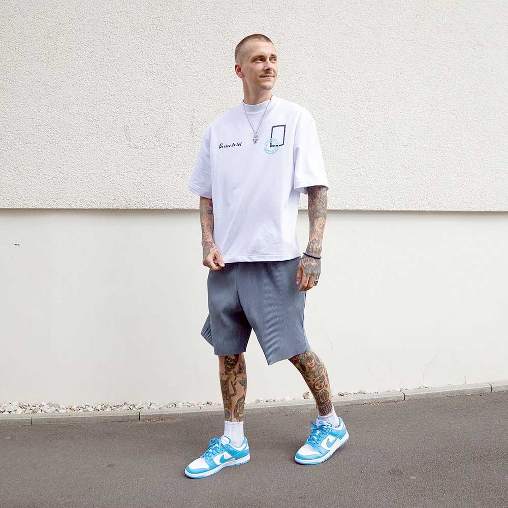 university blue dunk outfits