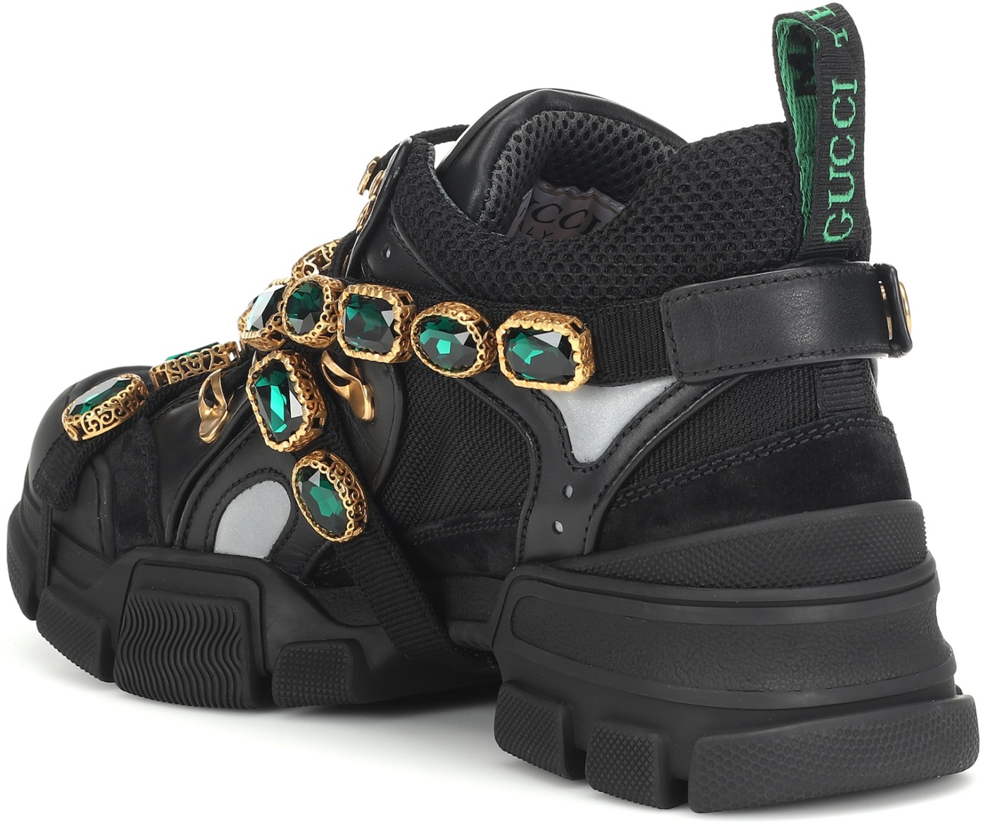 Gucci Flashtrek Crystals 'Black' Duyet Fashion