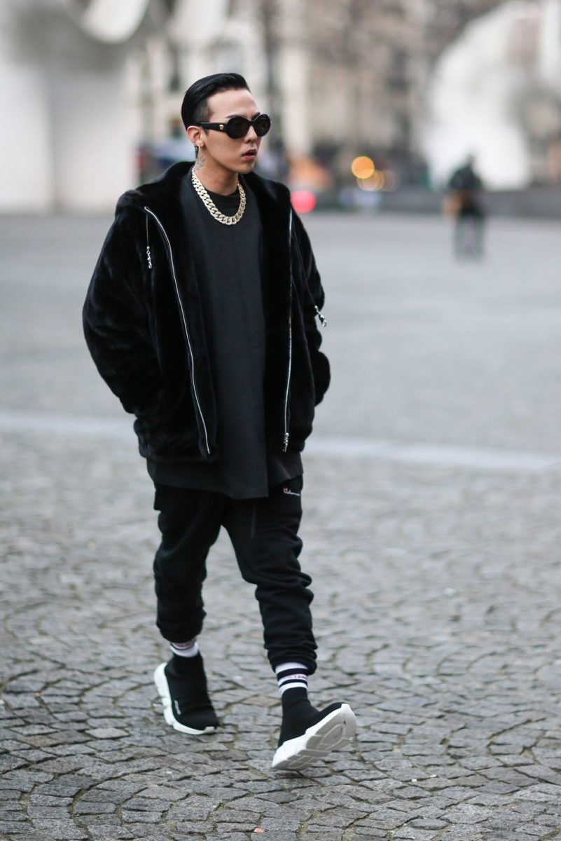 balenciaga speed trainer with suit