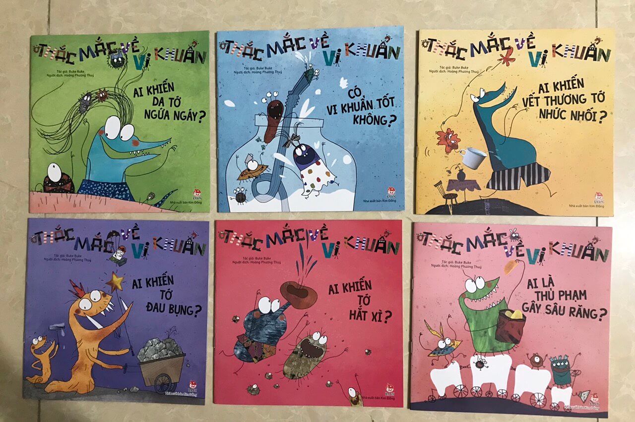 Thắc mắc về vi khuẩn - bộ 06 cuốn