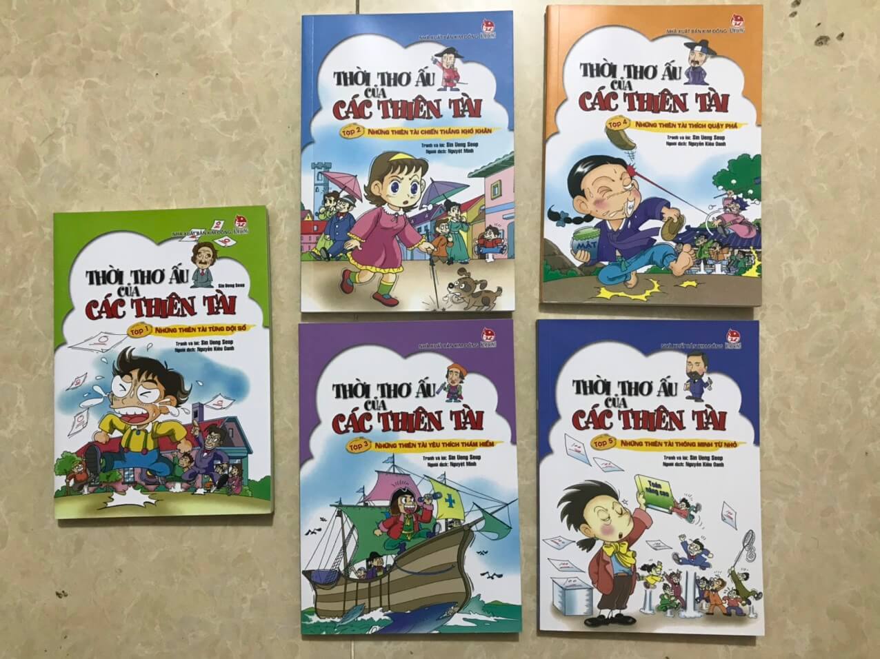 Thời thơ ấu của các thiên tài - bộ 05 cuốn