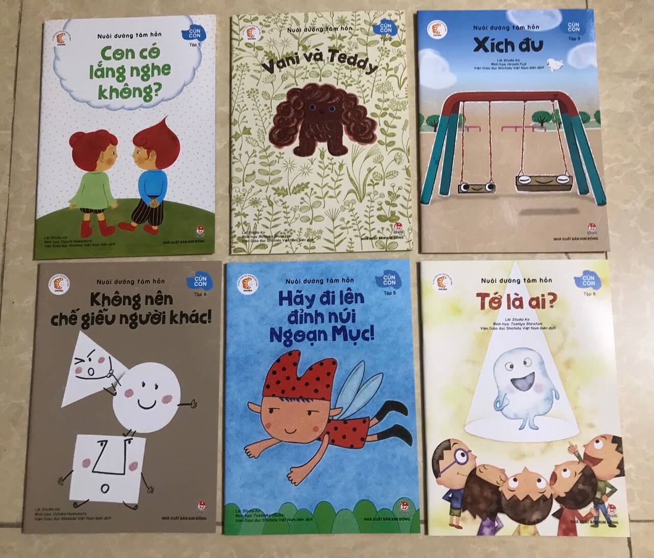 Nuôi dưỡng tâm hồn lứa tuổi 3+ - bộ 06 cuốn