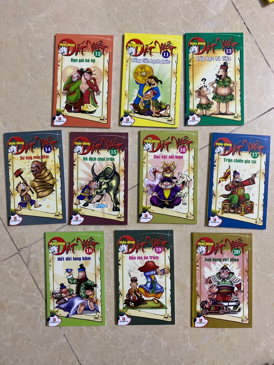 Combo 10 cuốn THẦN ĐỒNG ĐẤT VIỆT từ tập 11 đến tập 20