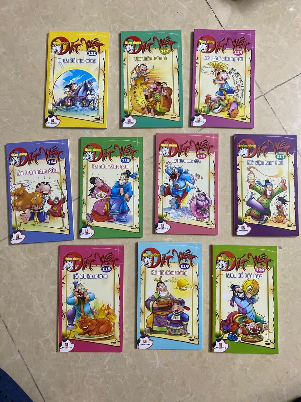 Combo 10 cuốn THẦN ĐỒNG ĐẤT VIỆT từ tập 111 đến tập 120