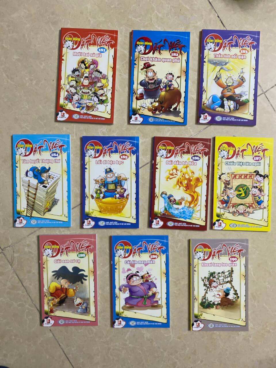 Combo 10 cuốn THẦN ĐỒNG ĐẤT VIỆT từ tập 181 đến tập 190