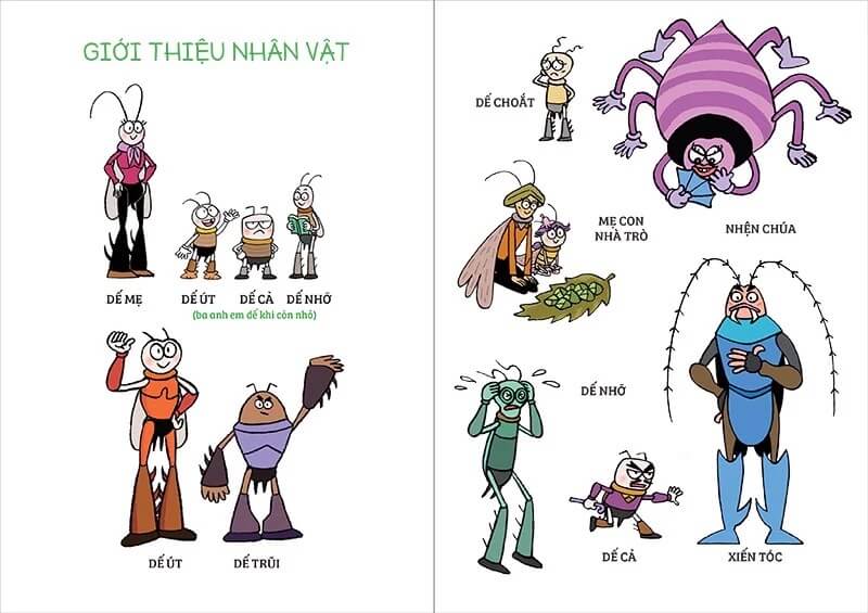 Combo 04 cuốn Dế Út (chuyển thể truyện tranh từ Dế mèn phiêu lưu ký)