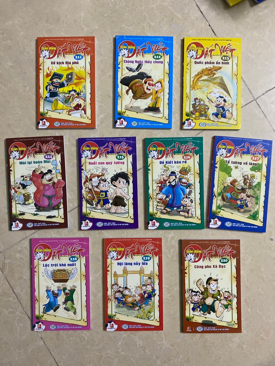 Combo 10 cuốn THẦN ĐỒNG ĐẤT VIỆT từ tập 211 đến tập 220