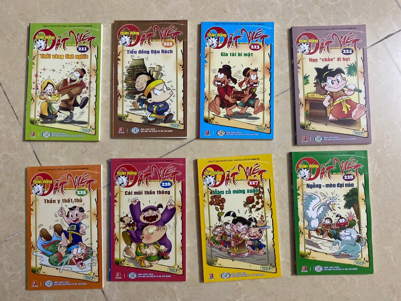 Combo 8 cuốn THẦN ĐỒNG ĐẤT VIỆT từ tập 221 đến tập 228