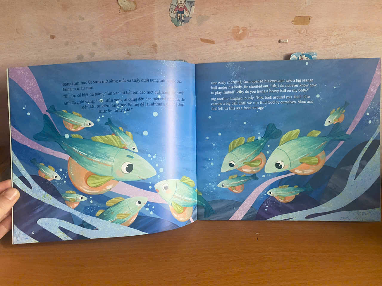 sách song ngữ - Theo sóng biển khơi (combo 4 cuốn)