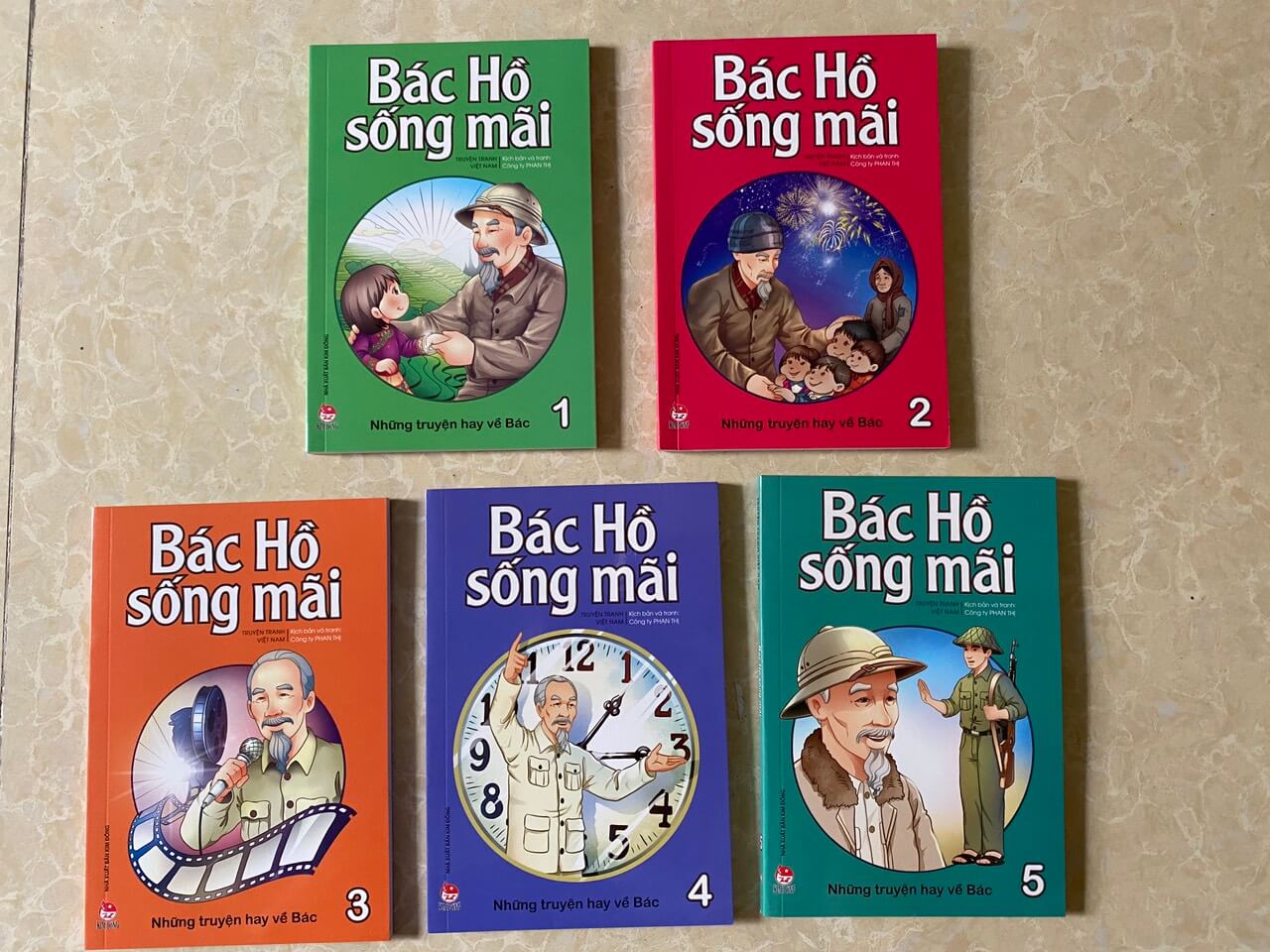 Combo 05 cuốn: BÁC HỒ SỐNG MÃI - NHỮNG TRUYỆN HAY VỀ BÁC