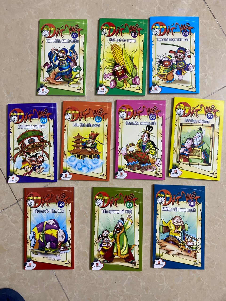 Combo 10 cuốn THẦN ĐỒNG ĐẤT VIỆT từ tập 51 đến tập 60