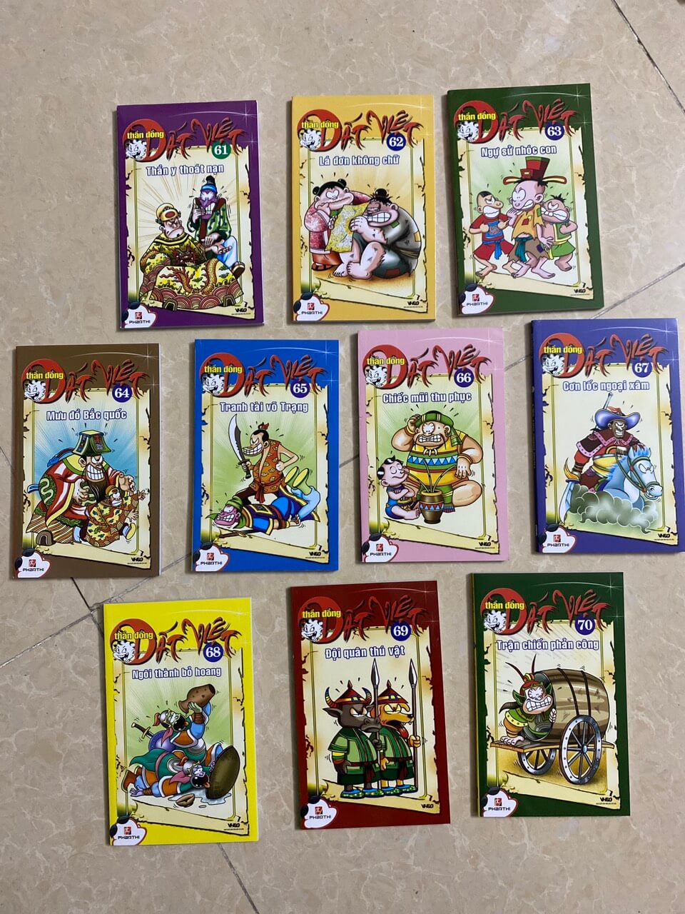 Combo 10 cuốn THẦN ĐỒNG ĐẤT VIỆT từ tập 61 đến tập 70