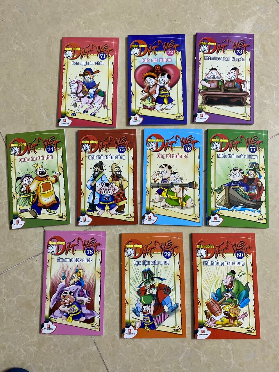 Combo 10 cuốn THẦN ĐỒNG ĐẤT VIỆT từ tập 71 đến tập 80