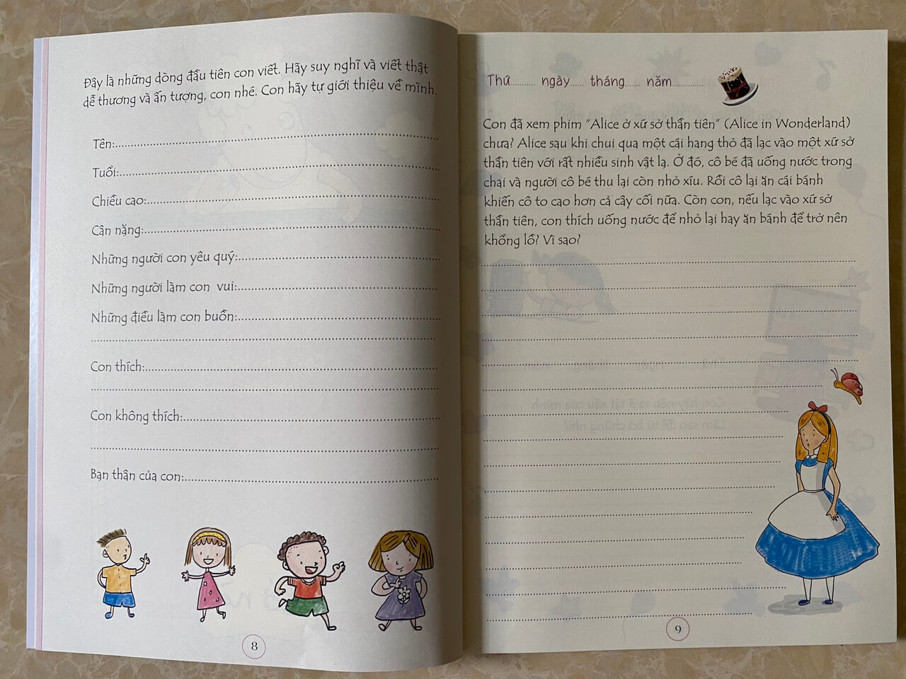 101 câu hỏi gợi ý giúp con viết ra suy nghĩ của mình