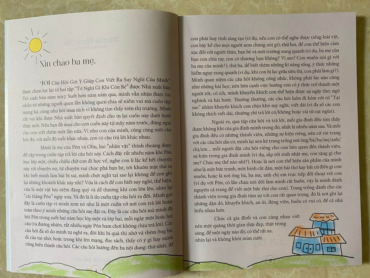 101 câu hỏi gợi ý giúp con viết ra suy nghĩ của mình