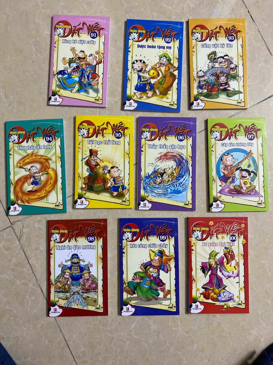 Combo 10 cuốn THẦN ĐỒNG ĐẤT VIỆT từ tập 91 đến tập 100