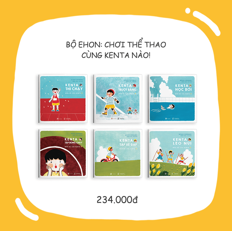 Set Ehon chơi thể thao cùng Kenta - bộ