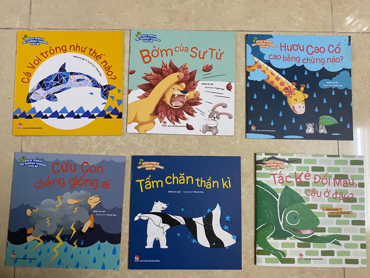 Combo 06 cuốn: Kích thích trí tưởng tượng cho bé