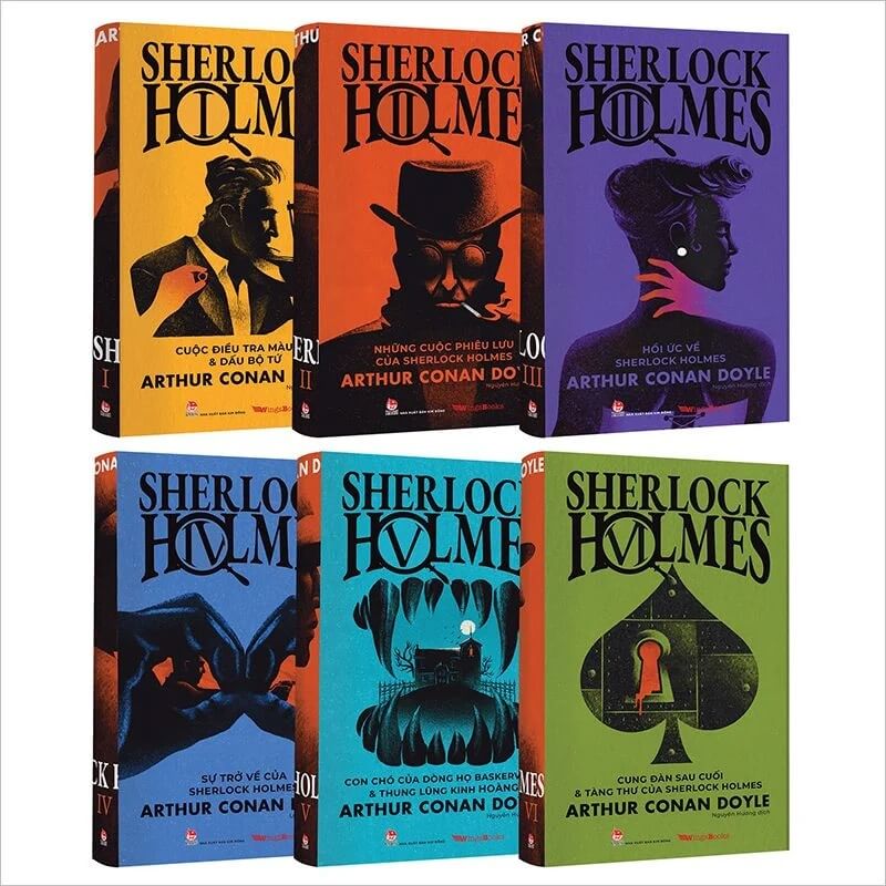 Boxset Sherlock holmes (6 quyển) (tặng kèm 06 postcard)