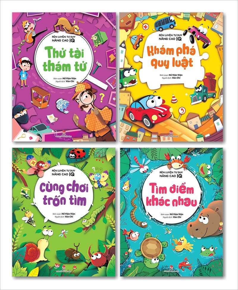 Combo 04 cuốn Rèn luyện tư duy nâng cao IQ