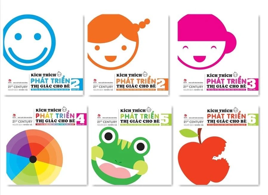 Combo - Kích thích phát triển thị giác cho bé (bộ 06 cuốn)