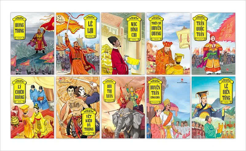 Combo 10 cuốn Tranh truyện lịch sử Việt Nam - phần 3