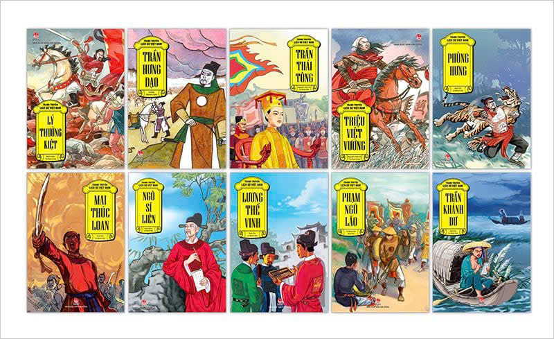 Combo 10 cuốn Tranh truyện lịch sử Việt Nam - phần 2