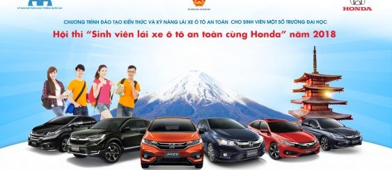 Honda Việt Nam công bố kết quả Vòng loại và thể lệ Vòng chung kết Hội thi “Sinh viên lái xe ôtô an toàn cùng Honda năm 2018”