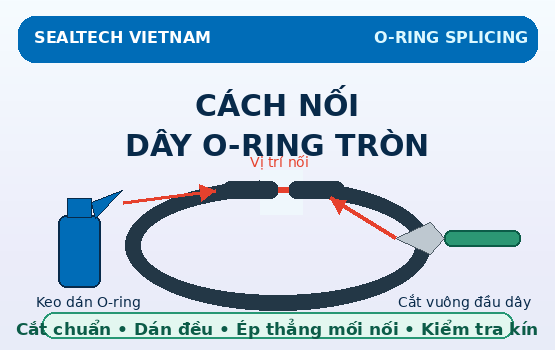 Cách Nối Dây O-Ring Tròn Đúng Kỹ Thuật