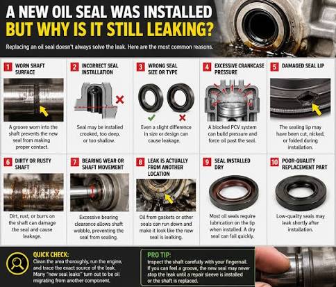 Lắp Oil Seal đúng kỹ thuật để tránh hỏng môi